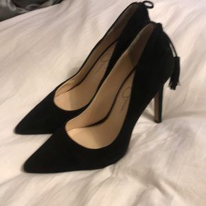 Black suede Jessica Simpson pumps